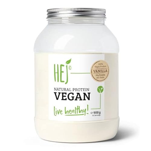 HEJ Protein Vegan | Veganes Eiweiss Protein Pulver Shake | Vanilla - 900 g
