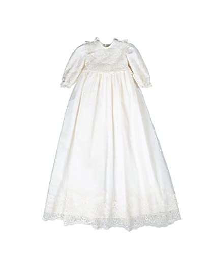 Cocolina4kids Mimosines Baby langes Traditionelles Taufkleid Royal Familienkleid aus Spanien sehr edles Taufkleid (9 Monate)