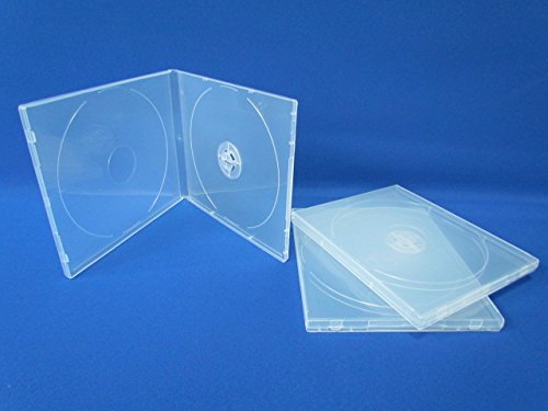 Dragon Trading CD-/DVD-Hülle, transparent, bruchsicher, 10,4 mm Rücken, 25 Stück