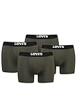 Levi's Herren Solid Basic Boxer Briefs, Farbe:Khaki, Bekleidungsgröße:M