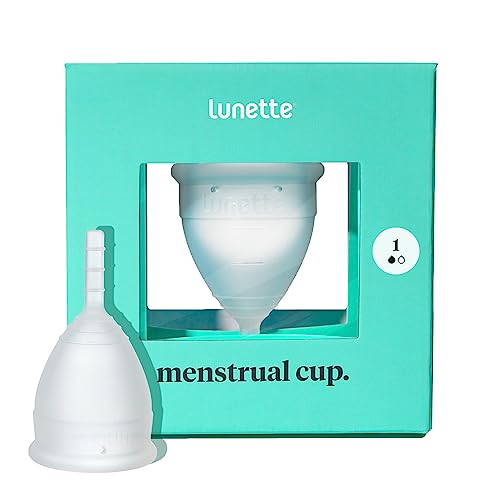 Lunette Menstruationstasse - Klar - Model 1 für leichte Blutung - (EN Version)