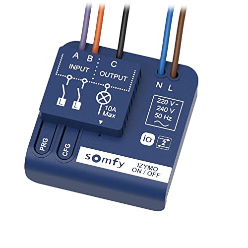 Somfy 1822649 - Izymo Licht-Empfänger io AN/AUS | TaHoma (Switch) kompatibel