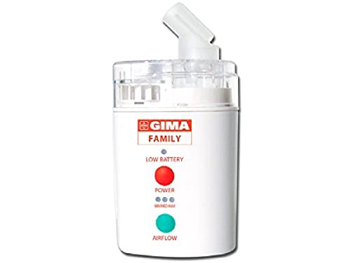 Gima - Ultraschall-Inhalator Family, geeignet für Personen jeden Alters, tragbar, klein, kompakt, schnelle Behandlung, niedriger Geräuschpegel.