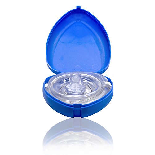 Horn Medical Notfall-Beatmungsmasken - Pocketmasken in einer handlichen blauen Box, 5er Set, Blau