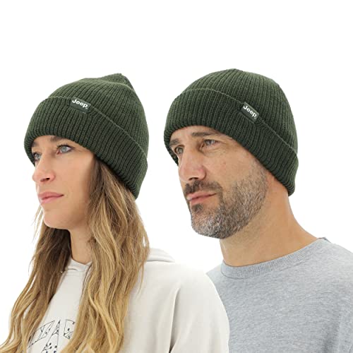 Jeep O102600-E849 J Ribbed Tricot HAT with Cuff J22W Unisex Nordic Green Uni