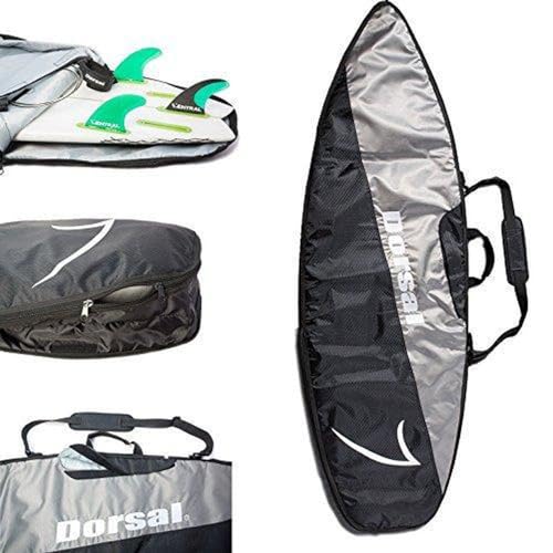 DORSAL Travel Shortboard and Longboard Surfboard Board Day Bag Cover 6'0 Black/Grey