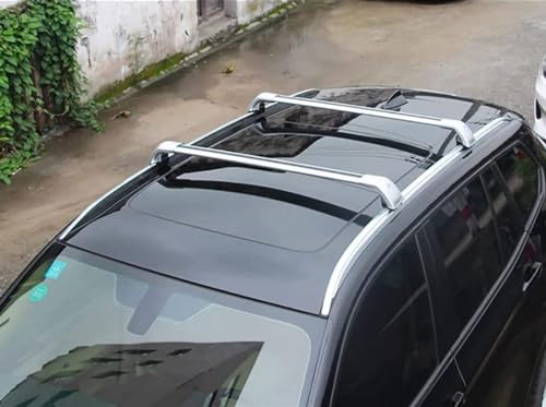 2 Stück Auto Aluminium Querträger Dachträger für Dacia Duster 2018 2019, Dachträger Querträger Transport DachbüGel Langlebig Gebrauch Gepäckträger Zubehör