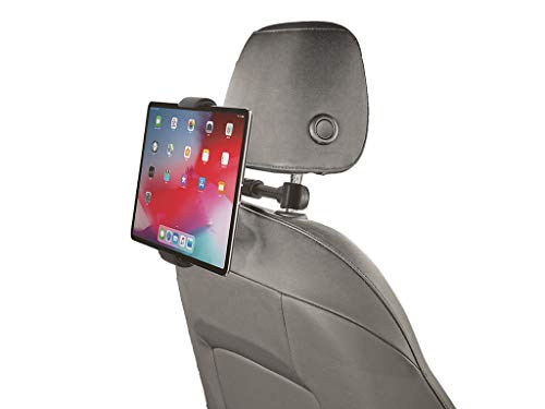 Caliber Smartphone- und Tablethalter - Universal Headrest Mount - Pivot 360 Grad - CNC17 - Geeignet für 7 Zoll bis 12,9 Zoll - Schwarz - 145 x 60 x 45 mm