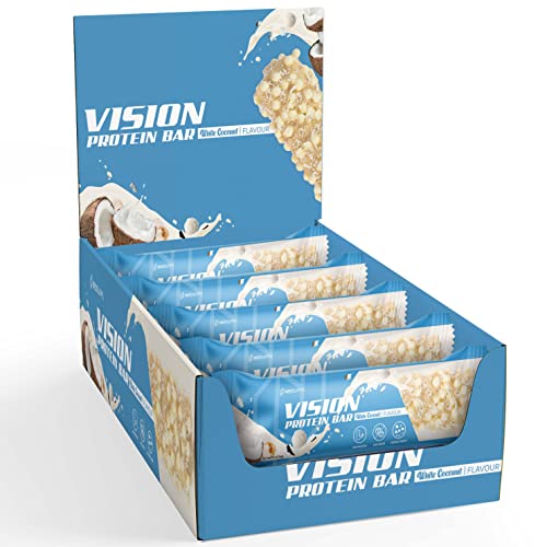 Neosupps - Vision Protein Bar & White Coconut 15x35g I Low Carb Proteinriegel aus Milchprotein mit wenig Zucker