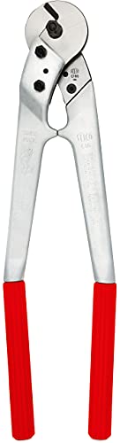FELCO Zweihand-Kabelschere – Drahtseilschere für Stahl (Gewicht: 2,30 kg, Länge: 59 cm, Schnittdurchmesser: 1,6 cm, Griffe aus geschmiedetem Aluminium) C16