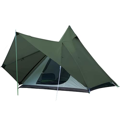 Outdoor-Camping Pyramiden-Tipi-Zelt, Tragbar, Doppelte Schichten, Indisches Tipi-Zelt, Familien-Camping-Zelt Für Outdoor-Wanderungen