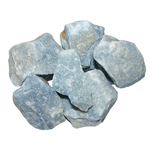 1 kg Blauquarz Rohstücke Rohsteine ca.30 - 40 mm