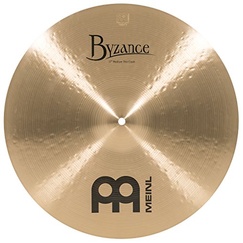 Meinl Cymbals B17MTC Byzance Traditional Serie 43,2 cm (17 Zoll) Medium Thin Crash Becken Traditional Finish Handgehämmert