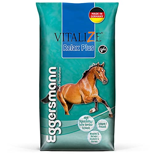 Eggersmann Vitalize Relax Plus – Pferdefutter für Freizeitpferde – Für leicht Beanspruchte Pferde – geeignet 20 kg Sack
