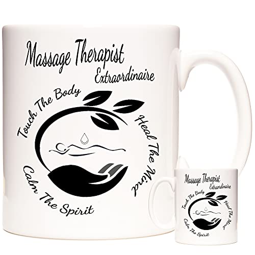 Massage Therapeut Geschenk Tasse Massage Therapeut Extraordinaire Kaffeebecher Teetasse Geschenk für Masseure Masseuse Massagegerät