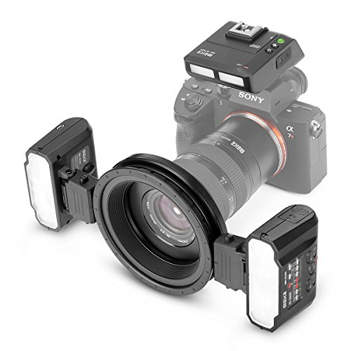 Meike MK-MT24S Makro Twin Lite Blitz für Sony A9 A7III A7IIK A7RIII A6400 A6300 A6000 A6500 und andere MI-Blitzschuh-Kameras