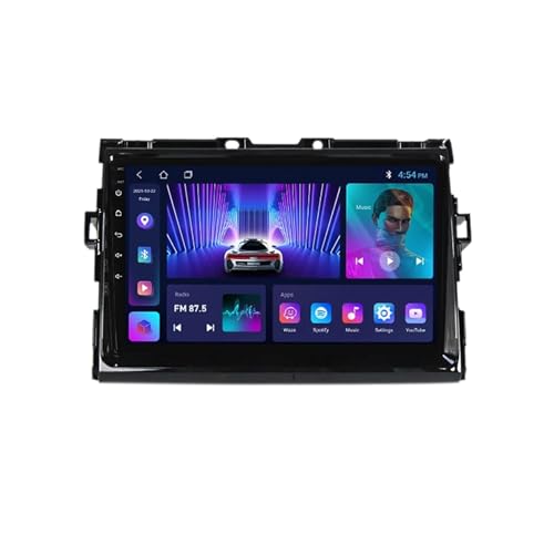 Android 11 Autoradio Für Toyota Estima 2006-2012 9 Zoll Touchscreen Mit Wireless Carplay & Android Auto GPS Navigation Bluetooth HiFi WiFi Rückfahrkamera + Lenkradsteuerung (Size : M500S - 8 Core 4+6