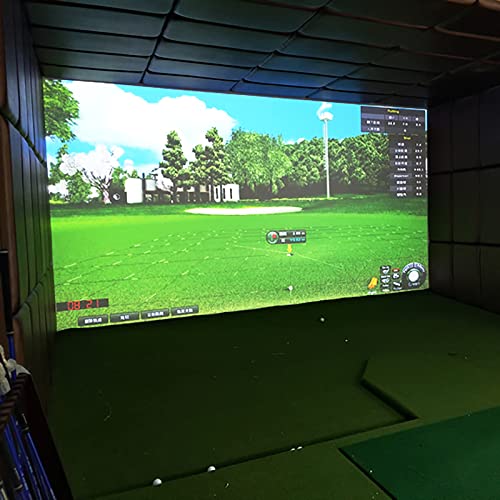 Golfball-Simulator-Bildschirm, Golfball-Simulator-Aufprall-Display-Projektionsbildschirm für den Innenbereich, 300 x 300 cm, 9,84 Fuß x 9,84 Fuß für das Golfballtraining