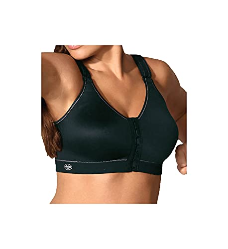 Anita Active Damen Sport Frontline Open BH, schwarz 001, 75C