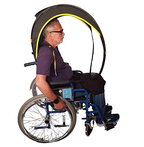 Bub-up Handi Rollstuhl-Regenschutz, ersetzt Regenbekleidung (wasserdicht, Jacke, Cape, Parka, Poncho...)