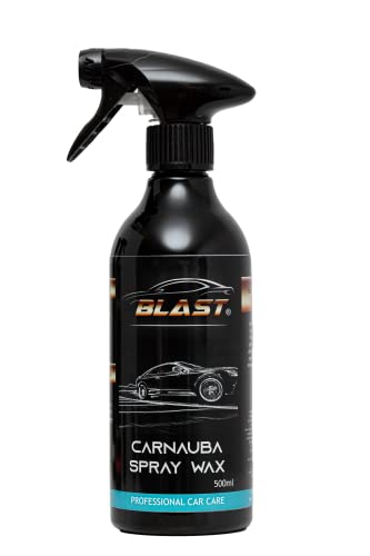 BLAST Carnauba Spray Wax - Carnauba Auto-Wachs für Lackierte Oberflächen, Monatenlangen Lackschutz, Glanz und Farbtiefe, 500 ml