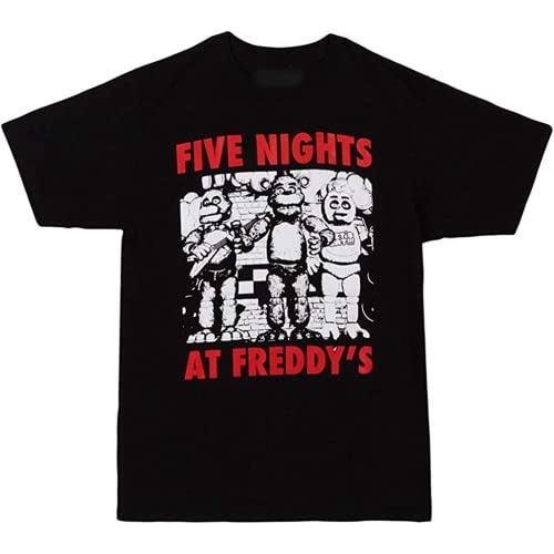 Five Nights at Freddy's Group Shot Adult T-Shirt L