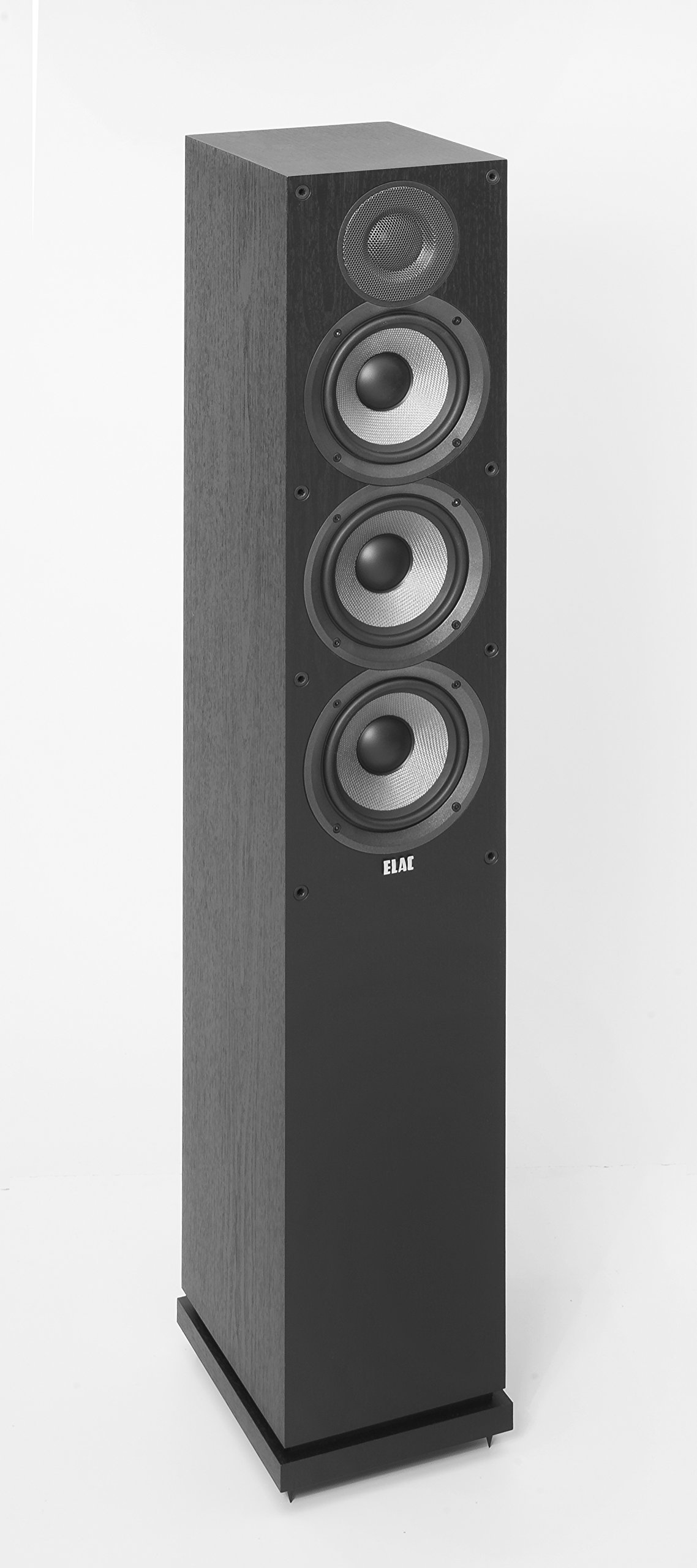ELAC Debut 2.0 Standlautsprecher F5.2, Box für Musikwiedergabe über Stereo-Anlage, 5.1 Surround-Soundsystem, exzellenter Klang und hochwertiges Design, 3-Wege Lautsprecher, Schwarz dekor