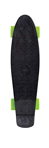 Schildkröt Unisex Jugend Pennyboard, Retro Skateboard Native, Black, 510703, Einheitsgröße