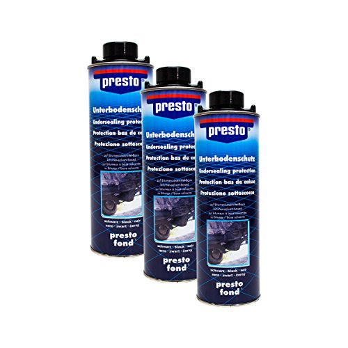 Presto 3X 603239 UNTERBODENSCHUTZ Bitumen VERSIEGELUNG SCHWARZ 1 l