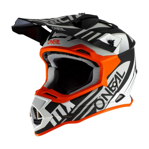 O'Neal 2 Series Spyde 2.0 Motocross Enduro MTB Helm schwarz/weiß/orange 2020 Oneal: Größe: S (55-56cm)