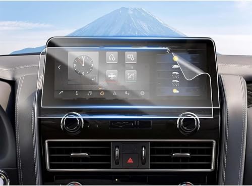 JiAQen Navigation Displayschutzfolie Auto Für Nissan Armada 2021 2022 2023,Kratzfest Navigation Schutzfolie Auto Navi Folie Zubehör