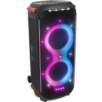 JBL PartyBox 710 in Schwarz – Trag- und rollbarer Bluetooth Party-Lautsprecher mit Lichteffekten – Spritzwassergeschützte, mobile Musikbox