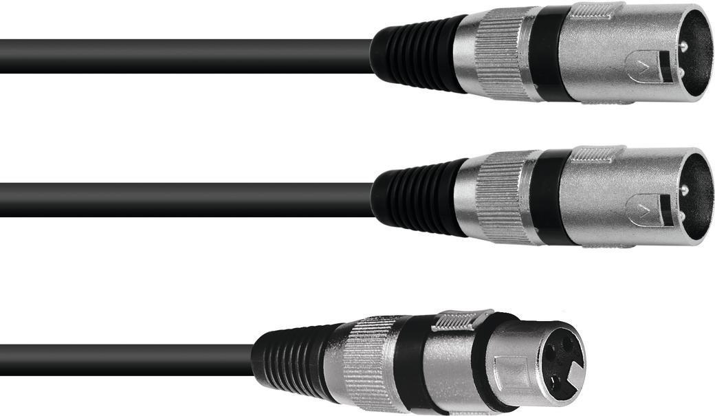 Omnitronic 30225203 Audio-Kabel 0,5 m XLR (3-pin) 2 x XLR (3-pin) Schwarz (30225203)
