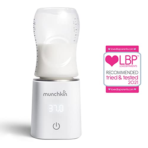 Der neue Munchkin 37° digitale Flaschenwärmer - die gute Temperatur, jedes Mal, Weiß, 1 Stück (1er Pack)