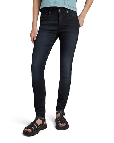 G-Star Raw Damen 3301 High Waist Skinny Jeans, Blau (dk Aged 5245-89), 26W / 34L
