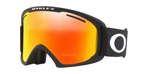 Oakley Frame 2.0 XL Ski Goggles, Unisex Erwachsene XL Mehrfarbig (Matte Black/fire Iridium/Persimmon)