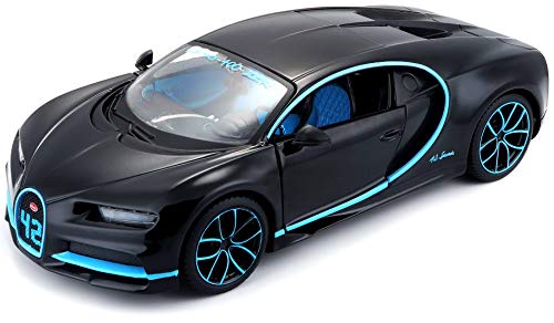 Maisto Sammlerauto "Bugatti Chiron 1:24 schwarz" Maßstab 1:24