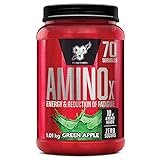 BSN Nutrition Amino X Supplement mit Vitamin D, Vitamin B6 und Aminosäuren, Grüner Apfel-Geschmack, 70 Portionen, 1kg