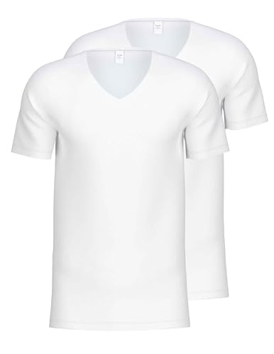 Calida Herren Natural Benefit T-Shirt, (Weiss 001), Small (Herstellergröße:S)