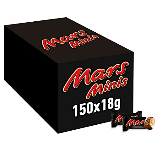 Mars Minis Schokoriegel | Schokolade Großpackung | Karamell | 150 x 18g
