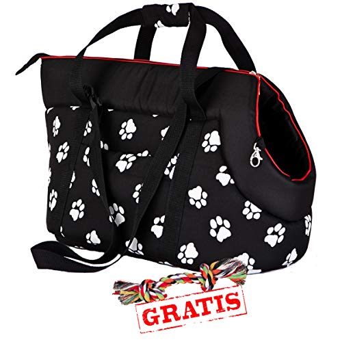 HobbyDog TORCWL3 + Spieltau gratis Transport Bag Transporttasche für Hunde und Katzen Hundetasche Katzentasche Transporttasche Tragetasche Transportbox (3 Verschiedene Größen) (R2 (25 x 43 cm))