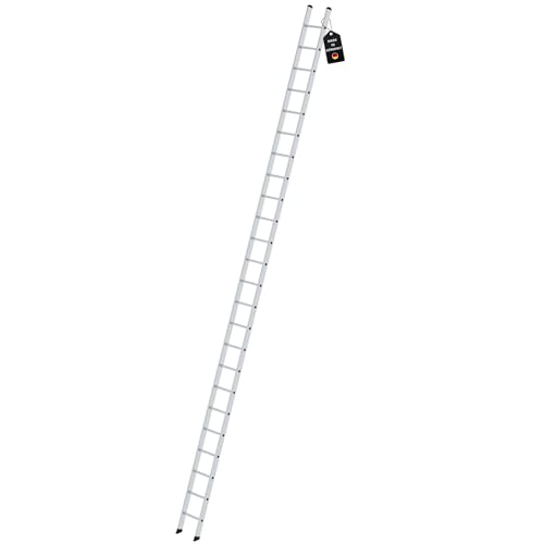 PROREGAL Sprossen-Anlegeleiter 350mm breit ohne Traverse | 24 Sprossen | Leiter, Teleskopleiter, Trittleiter, Bockleiter, Sprossen-Doppelleiter