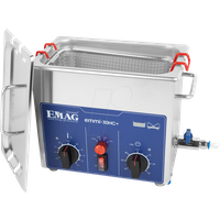 EMAG Ultraschallreiniger Emmi 30HC Plus Ultraschallreinigungsgerät 3,2L mit Heizung & 4 Ultraschall-Leistungsregler, für professionelle Werkzeuge, Laborausrüstung, Elektroplatinen, Brille, Schmuck