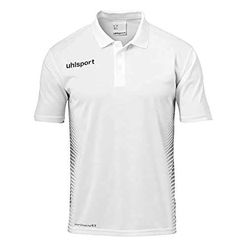 Uhlsport Kinder Score Polo Shirt Poloshirt, weiß/Schwarz, 152