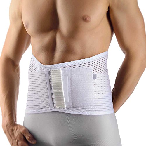 Bort VarioBasic Rückenbandage Lendenwirbel Rücken Stütze Bandage elastisch, weiss, L