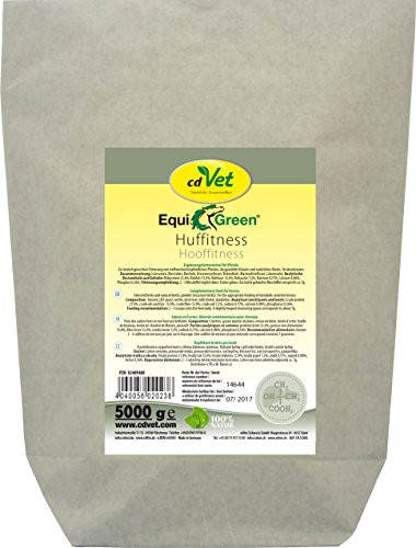 cdVet Naturprodukte EquiGreen Huffitness 5 kg - Pferde - gesundes Hufwachstum - wertvolle Kräuter + lebenswichtige Vitamine + Mineralstoffe - schönes + glänzendes Fell - Hautgesundheit -