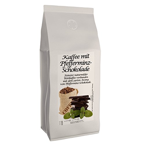 Aromatisierter Kaffee (Pfefferminz-Schokolade,1000g) Ganze Bohne