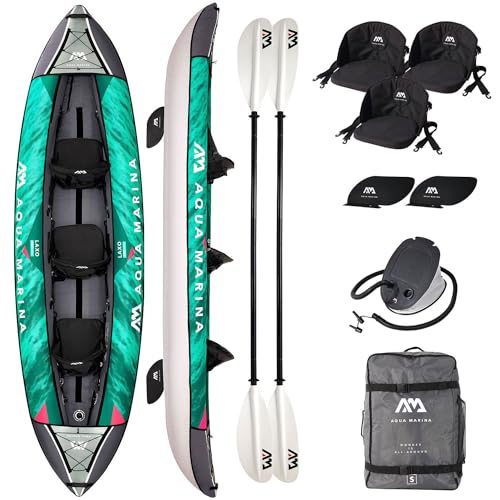 Campsup Aqua Marina kajak aufblasbar | Inflatable 3 Personen Kayak LAXO-380 | Technologie: I-Beam