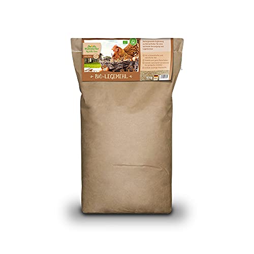 My Little Farm Bio-Legemehl, 10 kg, wertvolles Futter für Legehennen, unterstützt die Legeleistung, naturgesunde Ergänzung zu Körnerfutter, Bio-Qualität