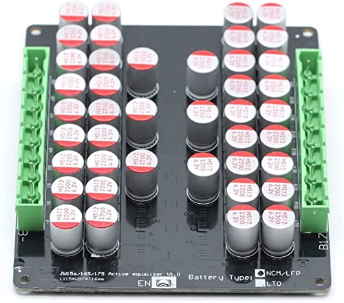 Kondensator-Kit 4S 8S 14S 17S 21S 5A Balance Li-Lifepo4 LTO Lithium-Batterie Active Equalizer Balancer Board Kondensatoren Steuerkreise (Color : 17s)